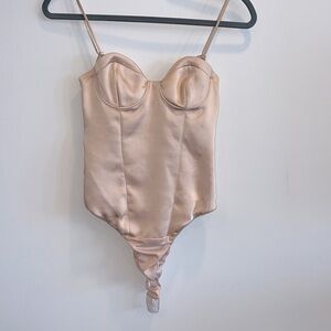 Champagne/ Soft Blush Strapless Bodysuit